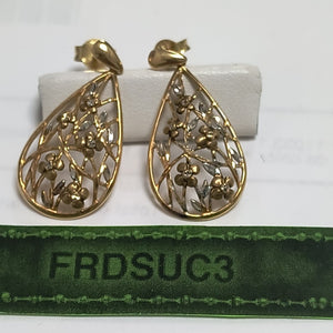 ARETES PAR ORO 14 K 3,60 GRMS (SEMINUEVO)