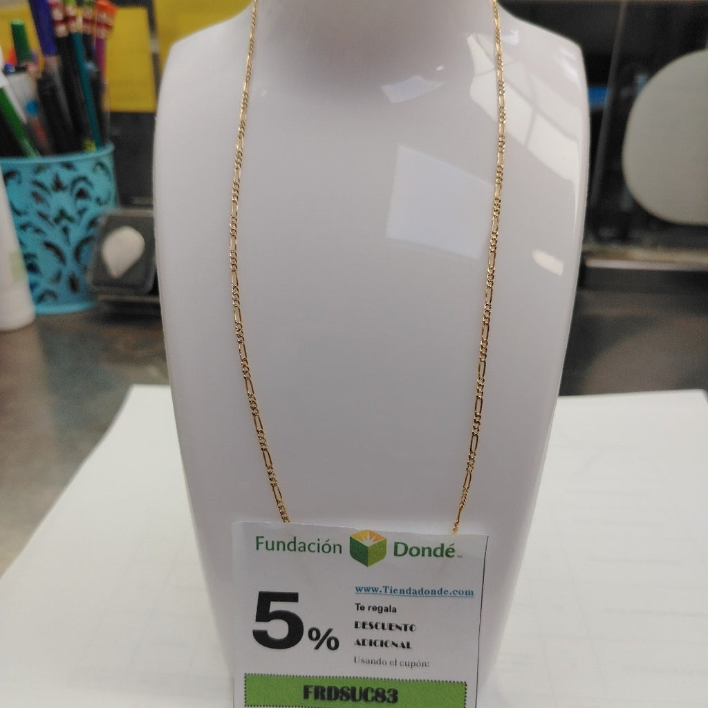 CADENA ORO, RODIADO 14 K 3.2 GRMS (SEMINUEVO)