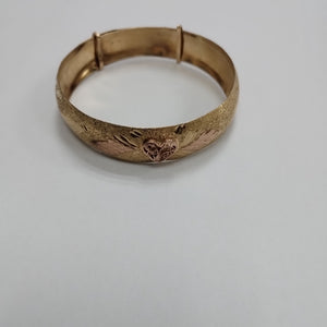 PULSERA RIGIDA ORO,ORO COMBINADO 10 K 13,70 GRMS (SEMINUEVO)