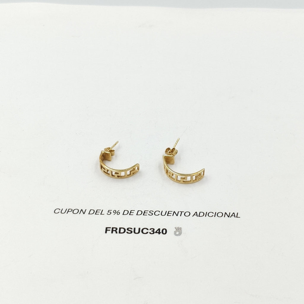 BROQUELES PAR ORO 14 K 2,60 GRMS (SEMINUEVO)