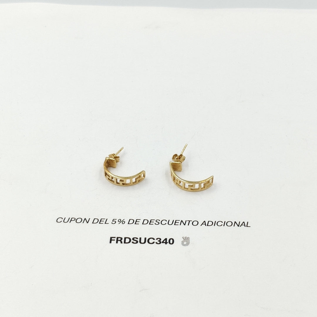 BROQUELES PAR ORO 14 K 2,60 GRMS (SEMINUEVO)