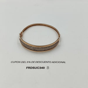 PULSERA RIGIDA ORO,ORO COMBINADO 10 K 12,40 GRMS (SEMINUEVO)