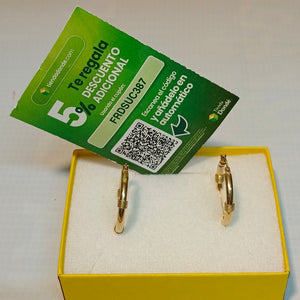 ARRACADAS PAR ORO 14 K 4.6 GRMS (SEMINUEVO)