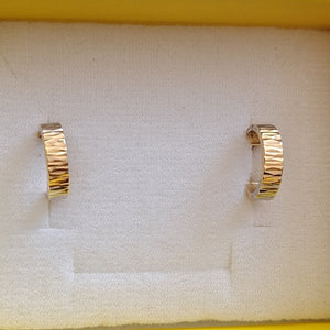 ARRACADAS PAR ORO, ORO COMBINADO 10 K 1.3 GRMS (SEMINUEVO)