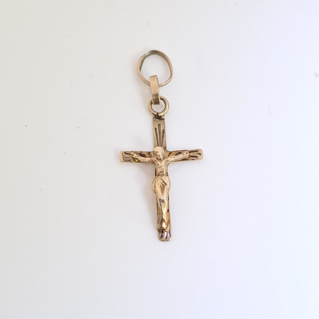 CRUCIFIJO ORO 10 K 1.1 GRMS (SEMINUEVO)