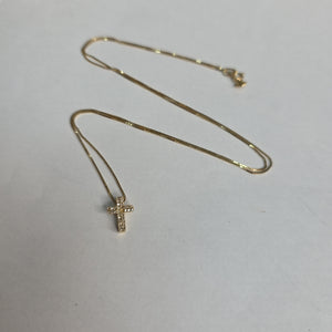 CADENA, CRUZ ORO 14 K 1.6 GRMS (SEMINUEVO)