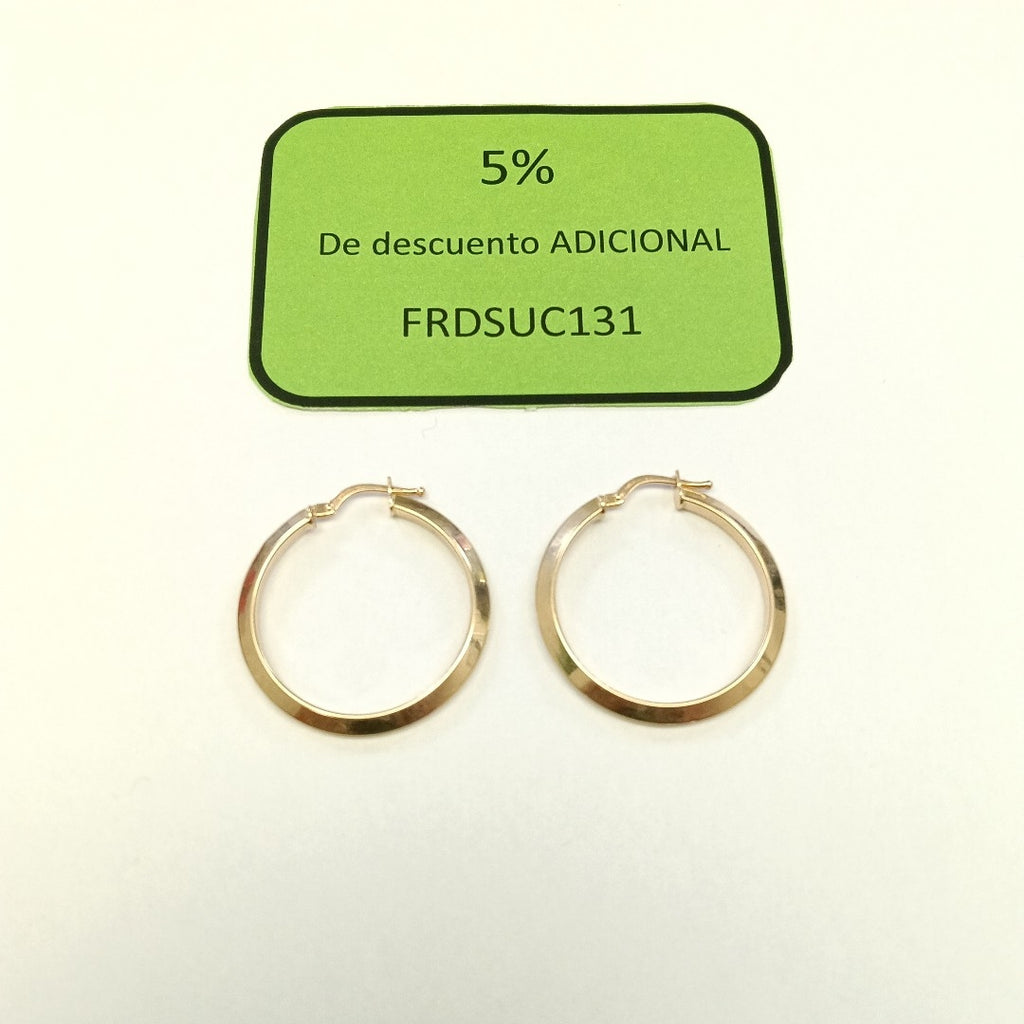 ARRACADAS PAR ORO 14 K 2.4 GRMS (SEMINUEVO)