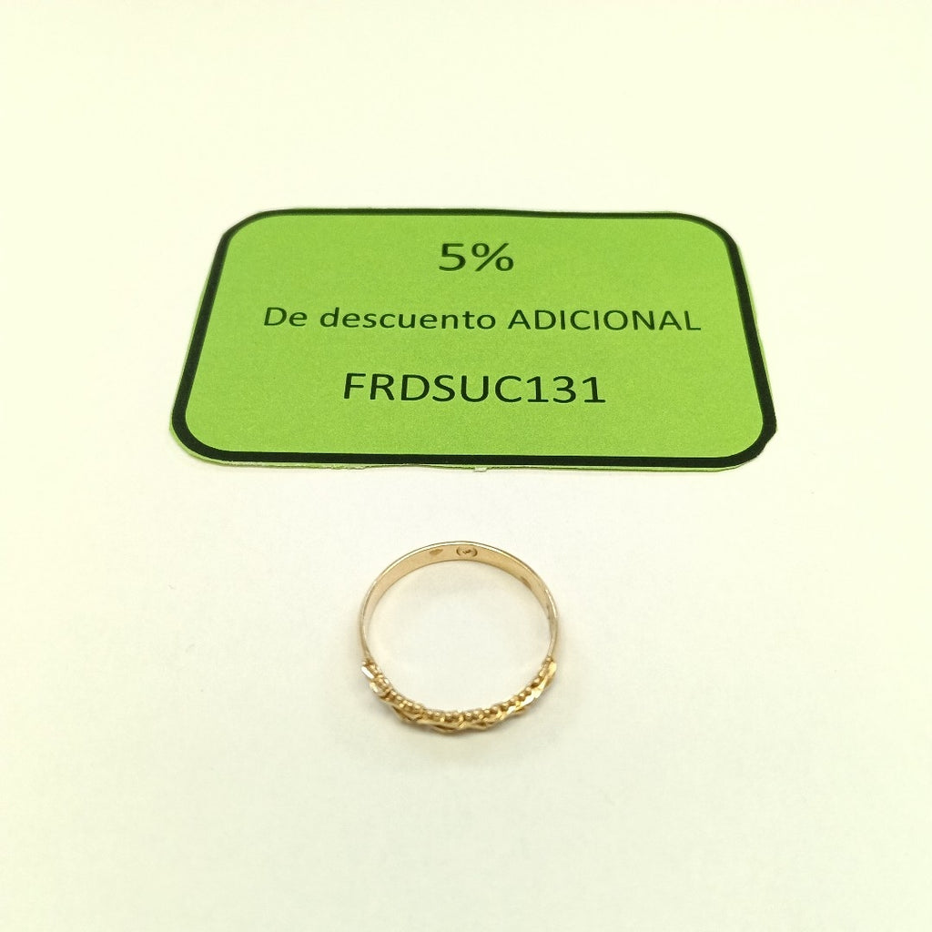 ANILLO ORO 14 K 1.9 GRMS (SEMINUEVO)