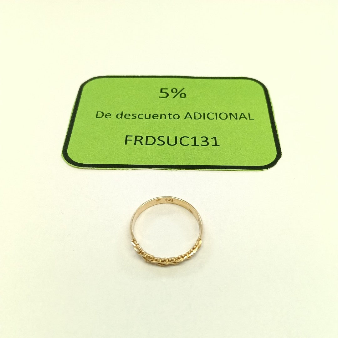 ANILLO ORO 14 K 1.9 GRMS (SEMINUEVO)