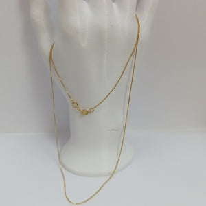 CADENA VENECIANO 14K 55 CM 1.7 GR (NUEVO)