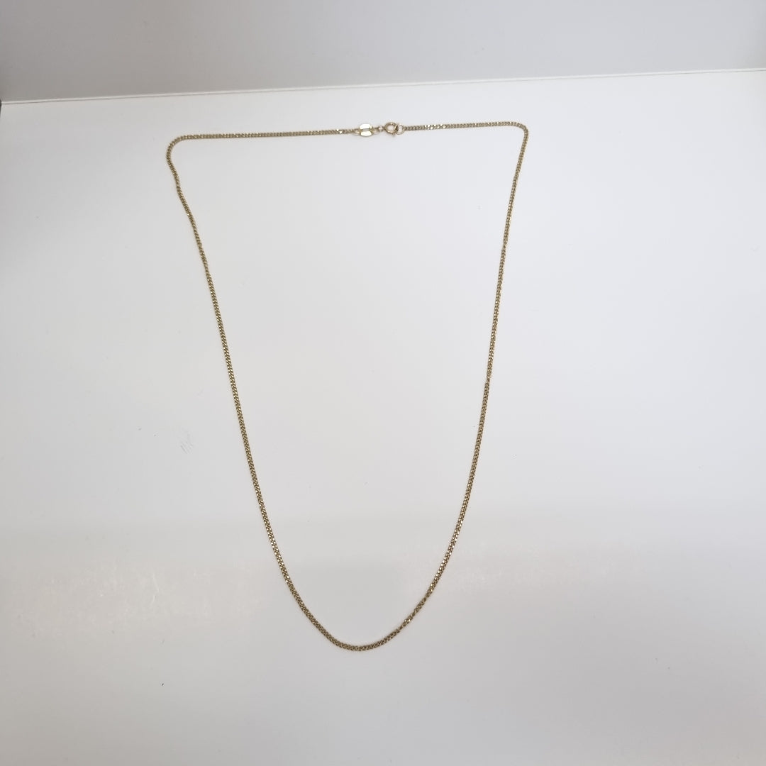 CADENAS TEJIDO BARBADA ORO 10K 50 CM 2.7 GR (NUEVO)