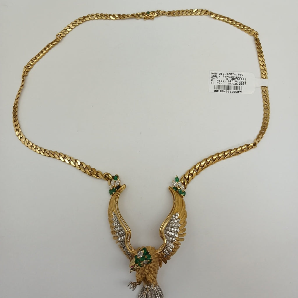 CADENA, DIJE ORO 18 K 74.3 GRMS (SEMINUEVO)