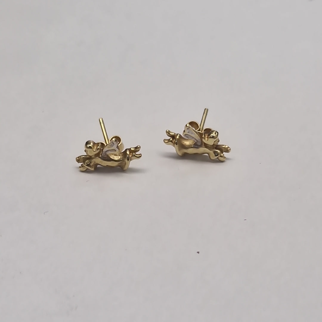 ARETES PAR ORO 14 K 1.9 GRMS (SEMINUEVO)