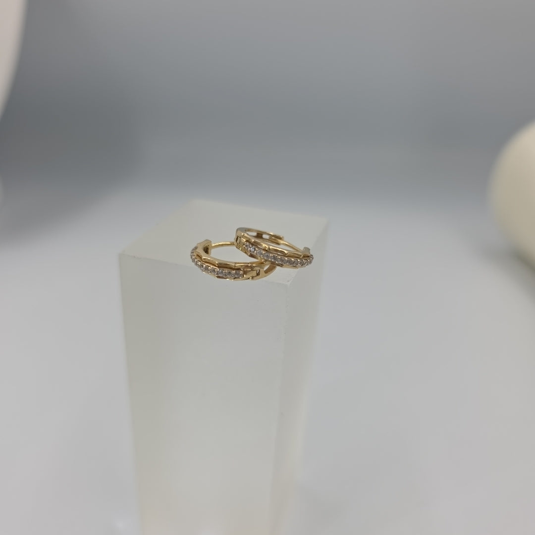 ARRACADAS PAR ORO 14 K 2,10 GRMS (SEMINUEVO)