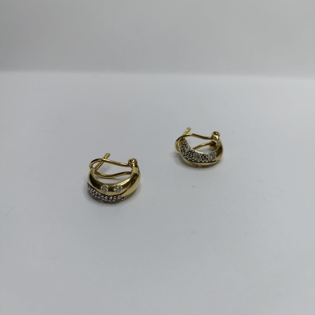 ARRACADAS PAR ORO 14 K 3,00 GRMS (SEMINUEVO)