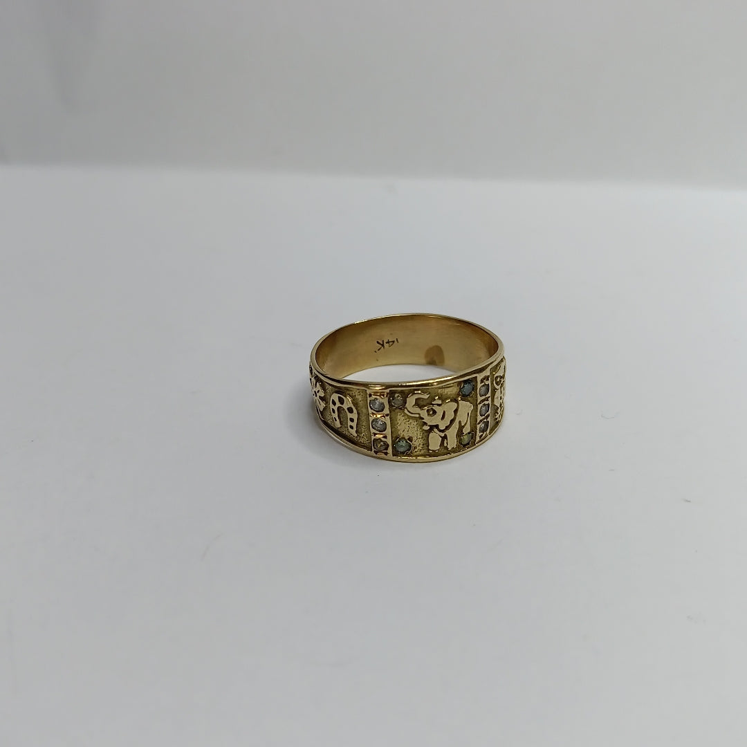 ARGOLLA DE LA SUERTE ORO 14 K 3,50 GRMS (SEMINUEVO)
