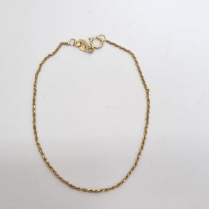 PULSERA TEJIDO TORZAL 1.1G 18 CM (NUEVO)
