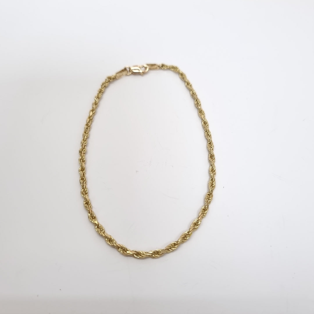 PULSERA TEJIDO TORZAL 4.4G 21 CM (NUEVO)