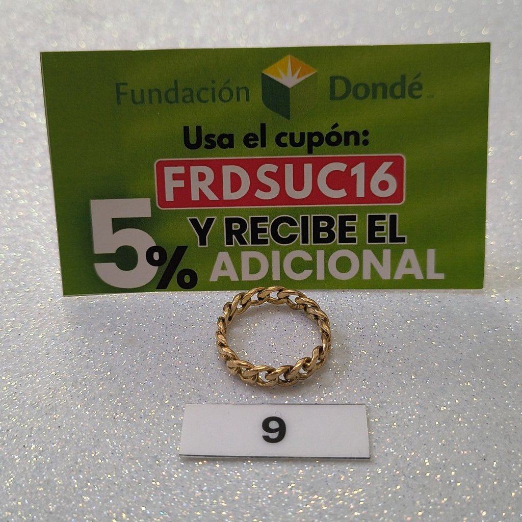 ANILLO ORO 10 K 3.3 GRMS (SEMINUEVO)