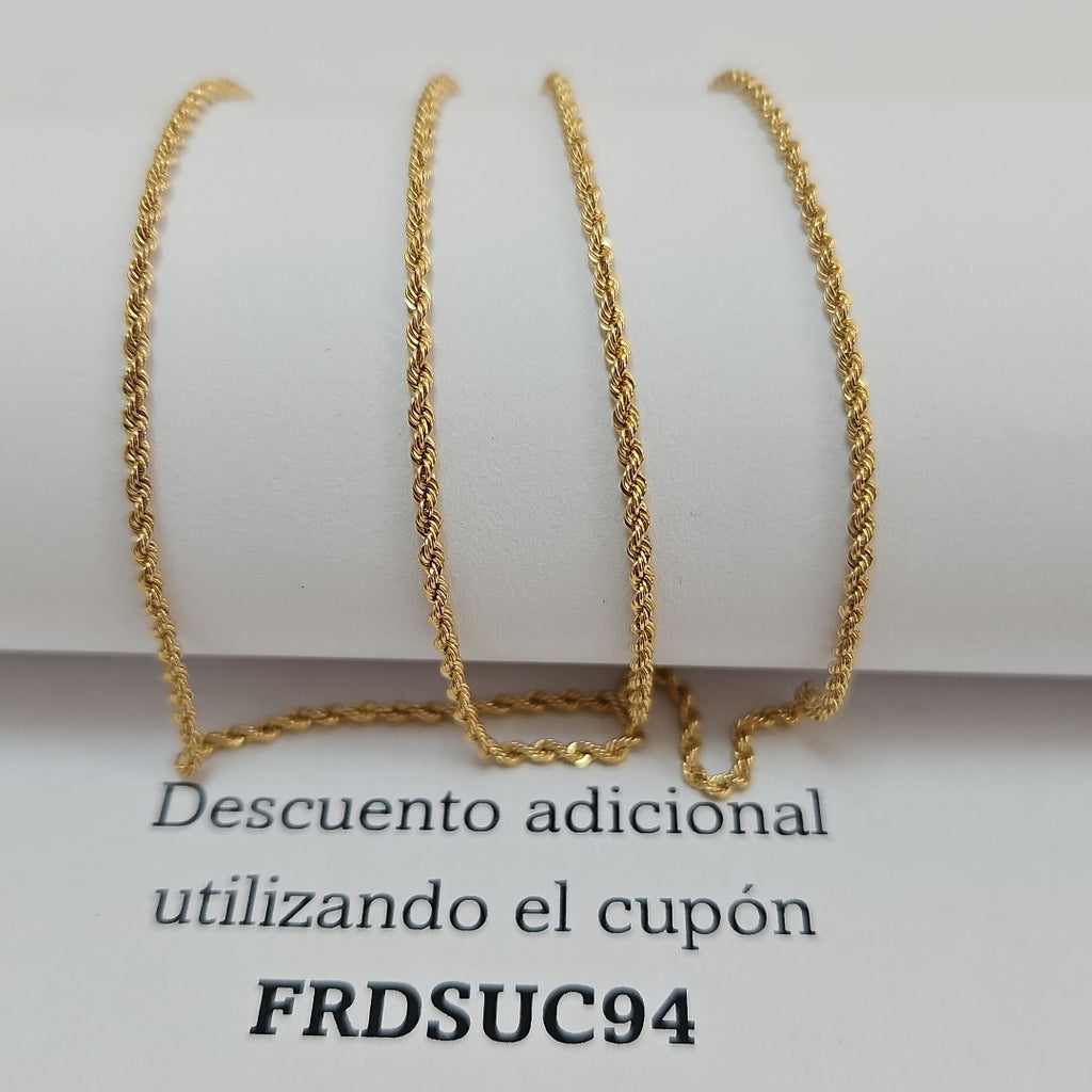 CADENA TORZAL 10K 55 CM 4.7 GR (NUEVO)
