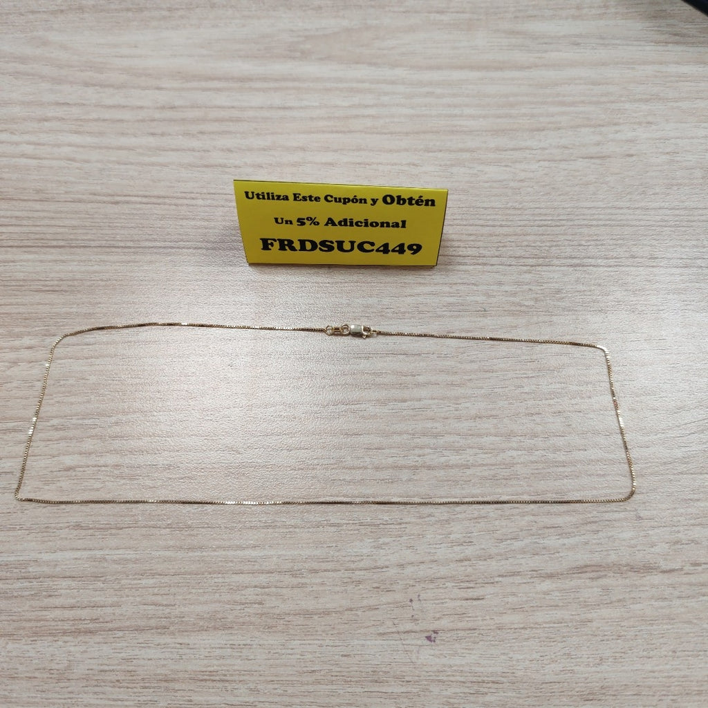 CADENA ORO 14 K 1.8 GRMS (SEMINUEVO)