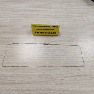 CADENA ORO 14 K 1.8 GRMS (SEMINUEVO)