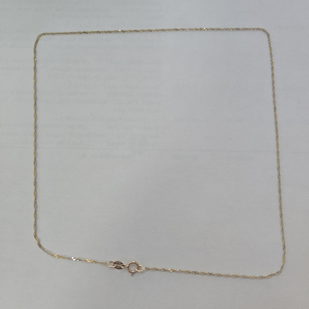 CADENA ORO 14 K 0.8 GRMS (SEMINUEVO)