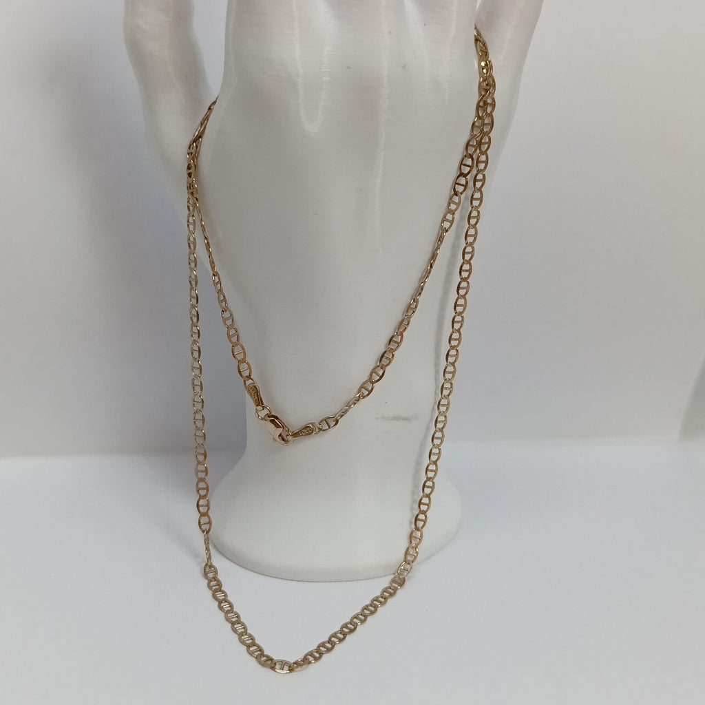 CADENAS TEJIDO GUCHI ORO 10K 60 CM 5.1 GR (NUEVO)
