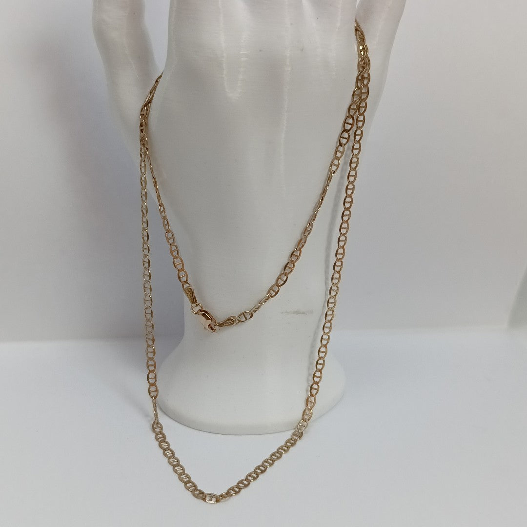 CADENAS TEJIDO GUCHI ORO 10K 60 CM 5.1 GR (NUEVO)