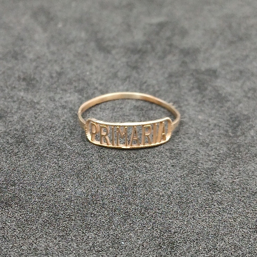 ANILLO DE GRADUACIÓN ORO 10 K 0.7 GRMS (SEMINUEVO)