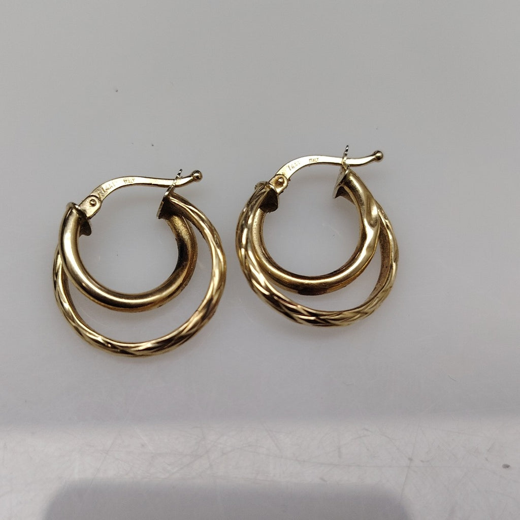 ARRACADAS PAR ORO 14 K 1.7 GRMS (SEMINUEVO)