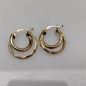 ARRACADAS PAR ORO 14 K 1.7 GRMS (SEMINUEVO)