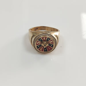 ANILLO ORO, OTROS METALES 14 K 10.4 GRMS (SEMINUEVO)