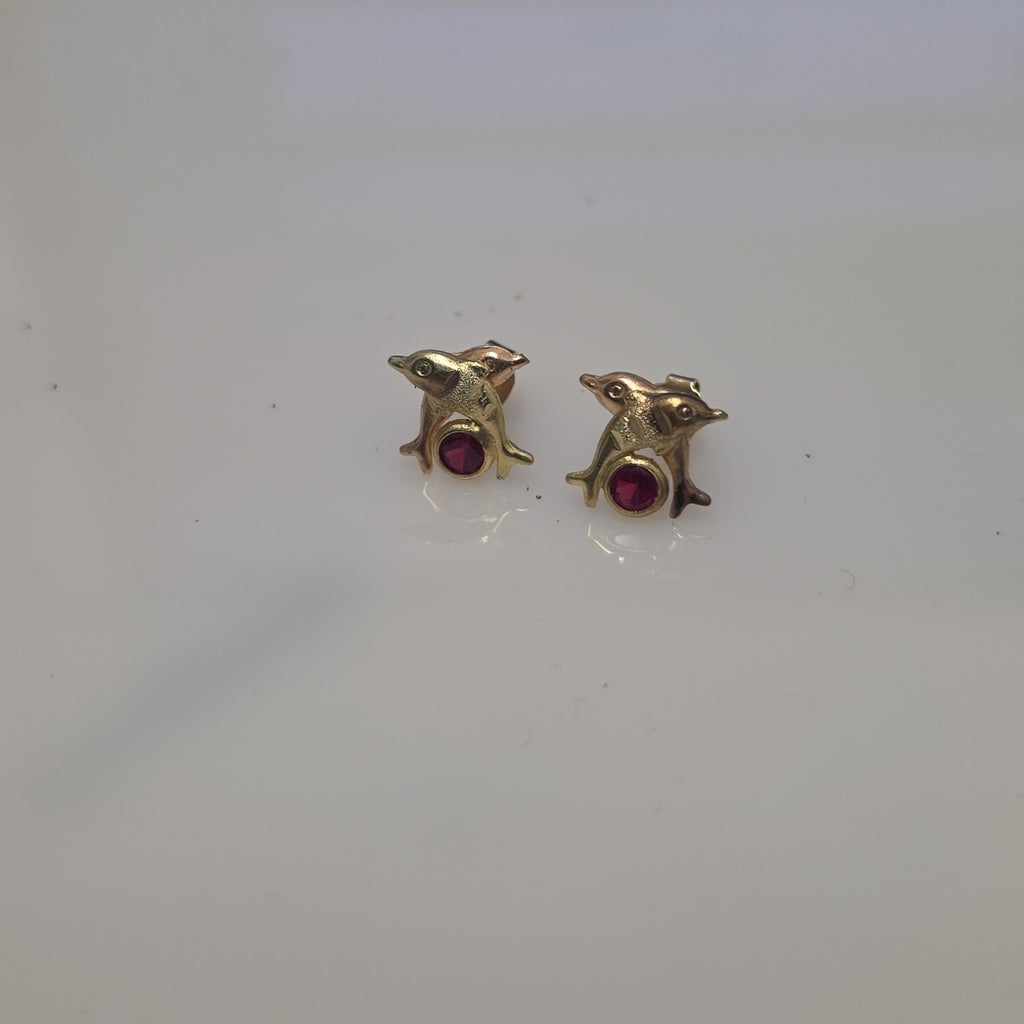 ARETES PAR ORO, ORO COMBINADO 10 K 1.3 GRMS (SEMINUEVO)