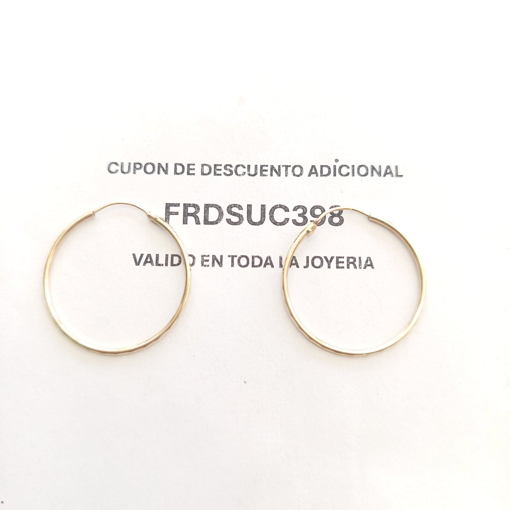 ARRACADAS PAR ORO 10 K 1.4 GRMS (SEMINUEVO)