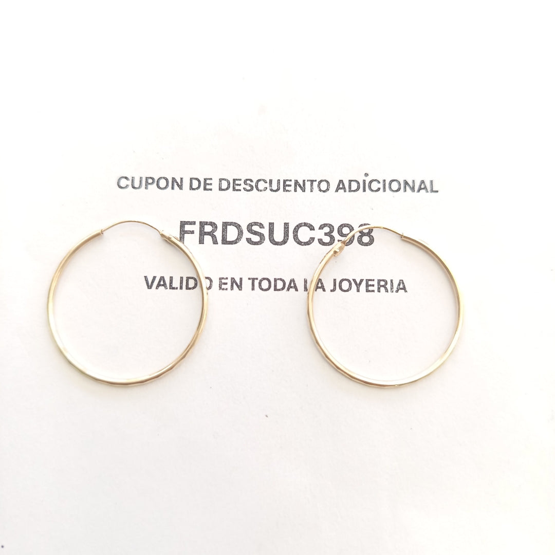 ARRACADAS PAR ORO 10 K 1.4 GRMS (SEMINUEVO)