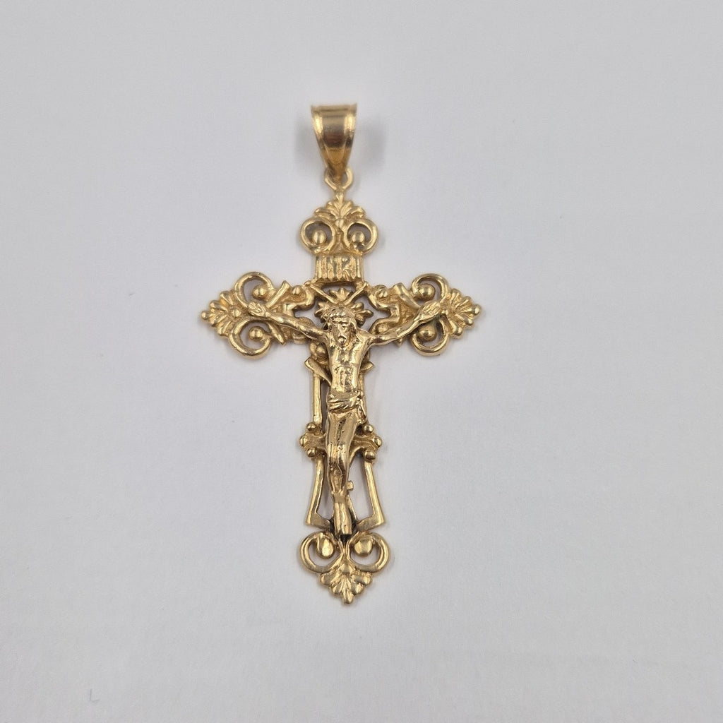 CRUCIFIJO ORO 14 K 5.9 GRMS (SEMINUEVO)