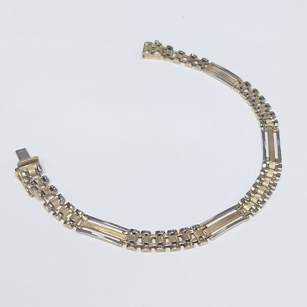 PULSERA ORO COMBINADO 14 K 8,60 GRMS (SEMINUEVO)