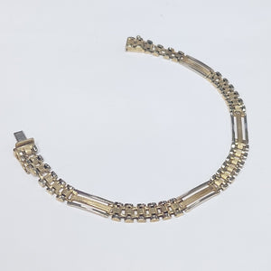 PULSERA ORO COMBINADO 14 K 8,60 GRMS (SEMINUEVO)