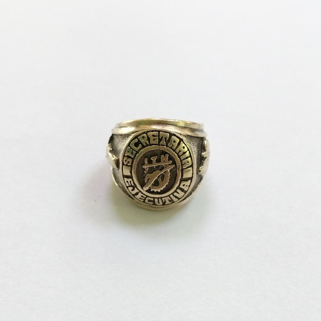 ANILLO DE GRADUACIÓN ORO 8 K 12 GRMS (SEMINUEVO)