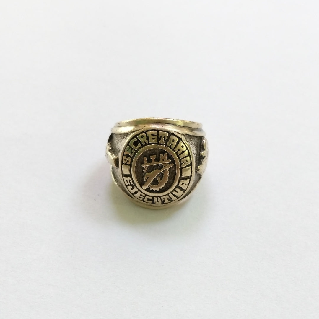 ANILLO DE GRADUACIÓN ORO 8 K 12 GRMS (SEMINUEVO)