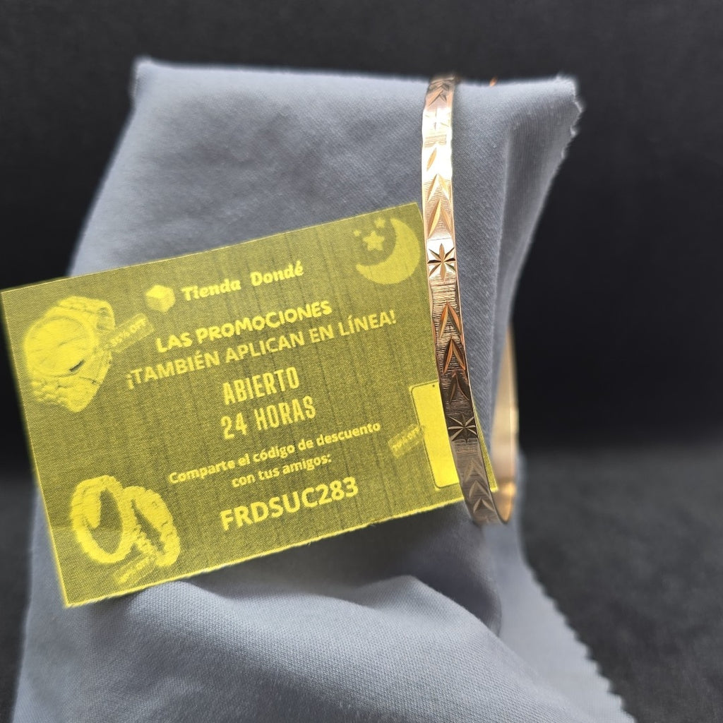 PULSERA RIGIDA ORO 14 K 8.5 GRMS (SEMINUEVO)
