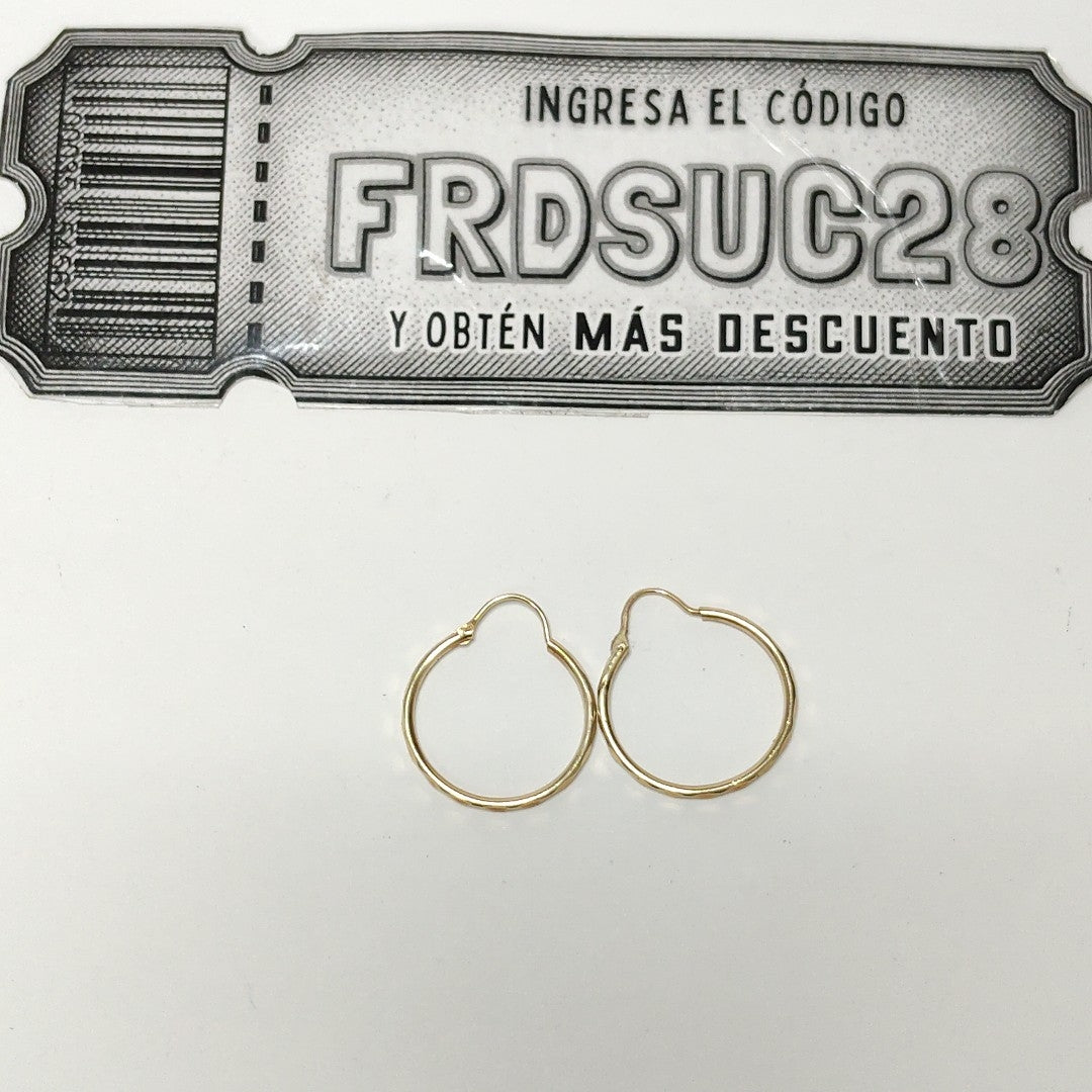 ARRACADAS PAR ORO 10 K 1.2 GRMS (SEMINUEVO)