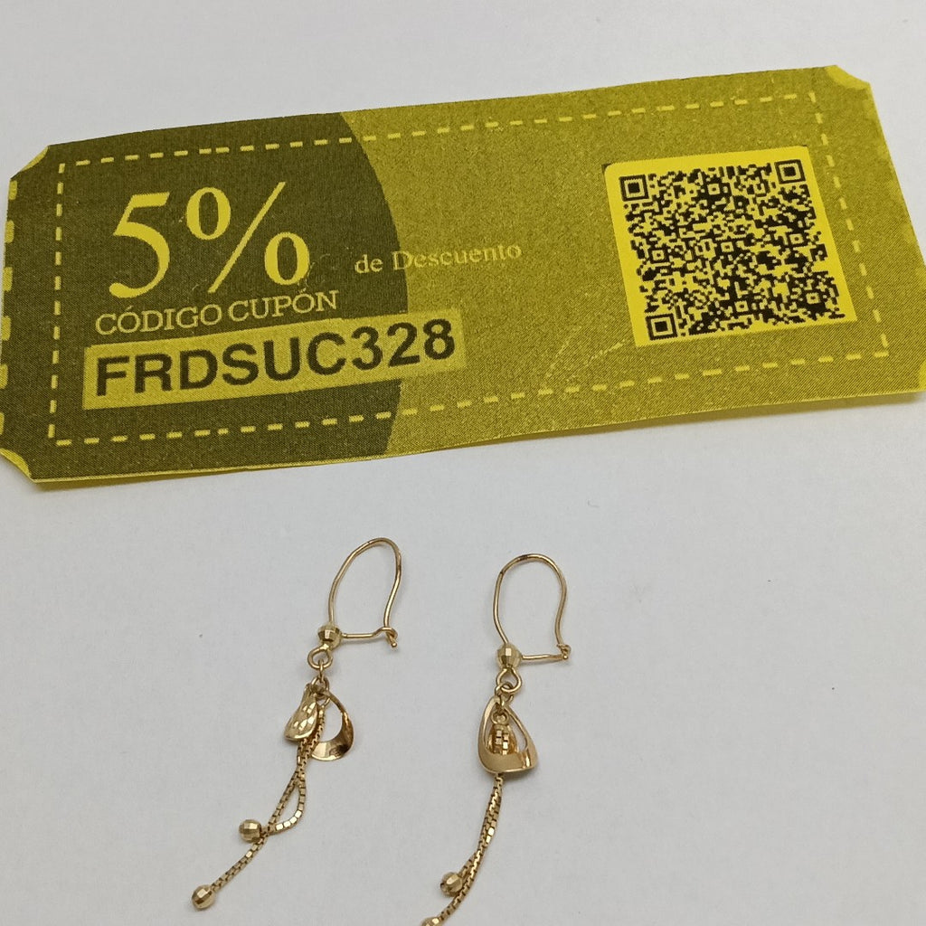 ARETES PAR ORO 14 K 1.5 GRMS (SEMINUEVO)