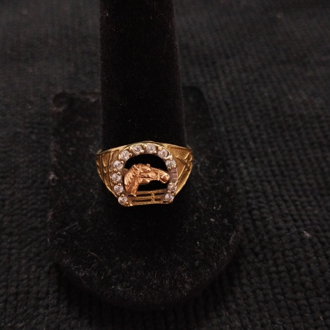ANILLITO ORO COMBINADO 10 K 2.3 GRMS (SEMINUEVO)
