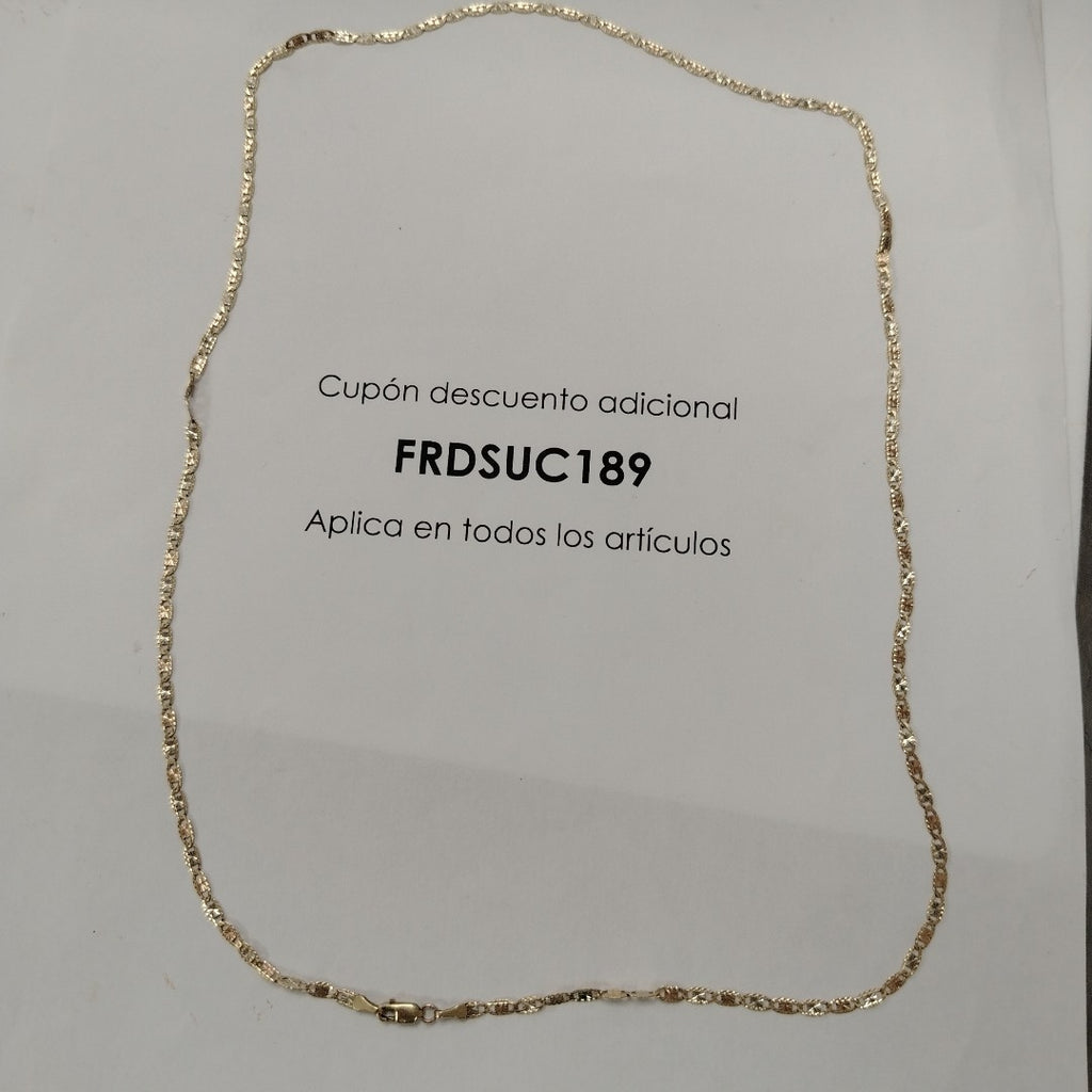 CADENA ORO COMBINADO 14 K 4.7 GRMS (SEMINUEVO)