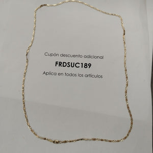 CADENA ORO COMBINADO 14 K 4.7 GRMS (SEMINUEVO)