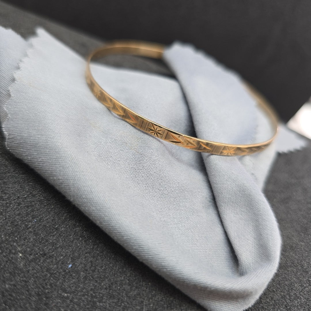 PULSERA RIGIDA ORO 14 K 7.2 GRMS (SEMINUEVO)