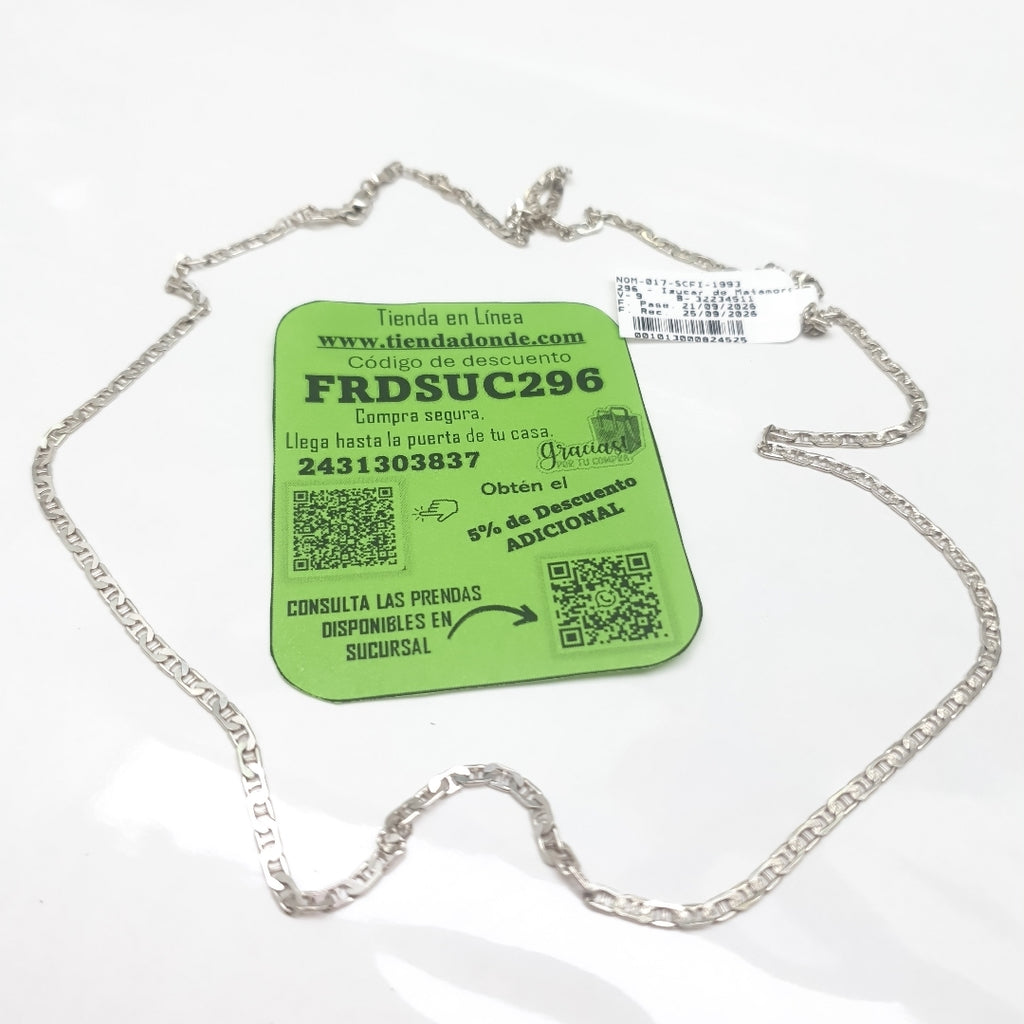 CADENA PLATA 7,70 GRMS (SEMINUEVO)