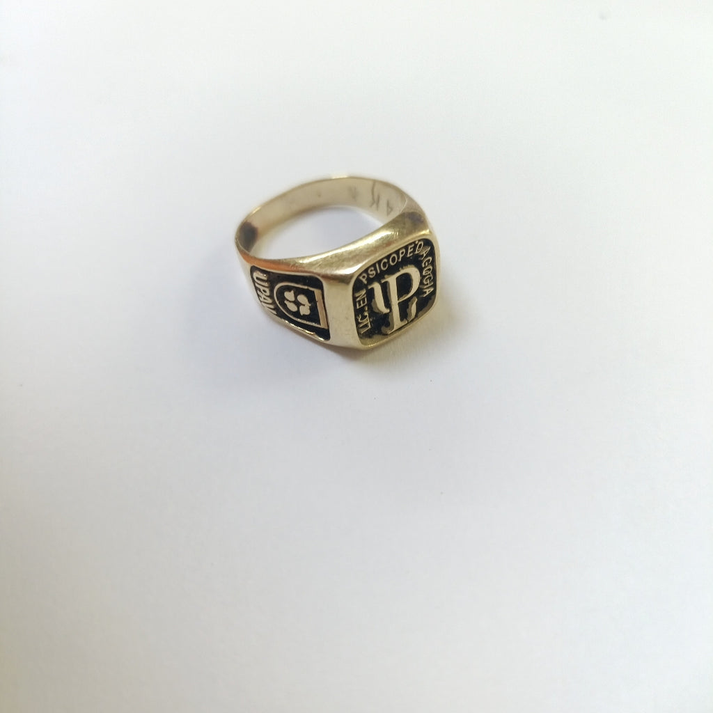 ANILLO DE GRADUACIÓN ORO 14 K 4.9 GRMS (SEMINUEVO)
